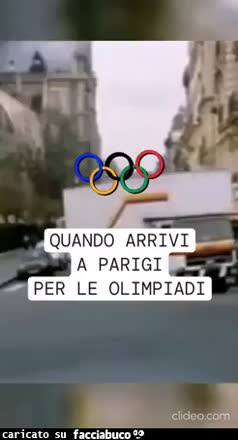 Quando arrivi a Parigi per le olimpiadi bella città abatantuono