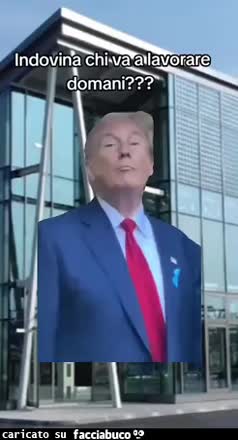 Indovina chi va a lavorare domani trump donald